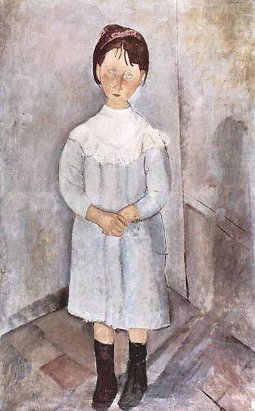 Amedeo Modigliani Madchen in Blau china oil painting image